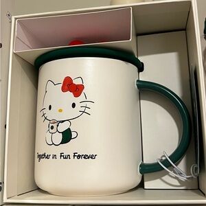 Starbucks Hello Kitty Mug with Red and Green Accents